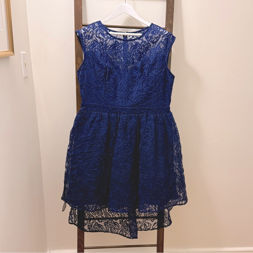 NWT 💡 blue lace dress (updated photos, posting)